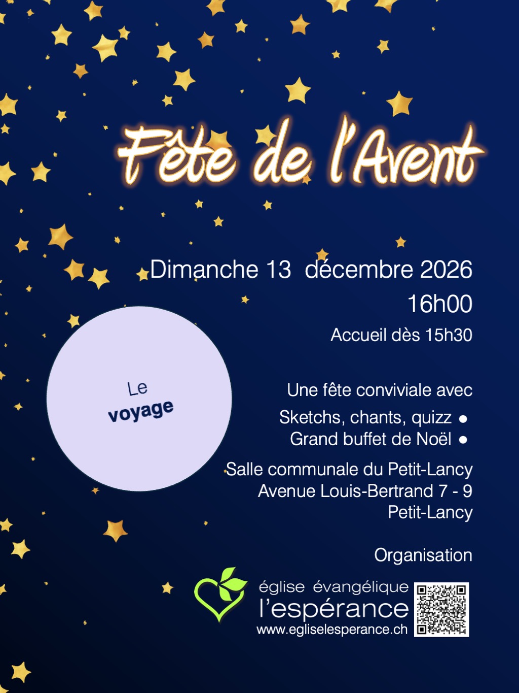 Fête de l'Avent - le voyage